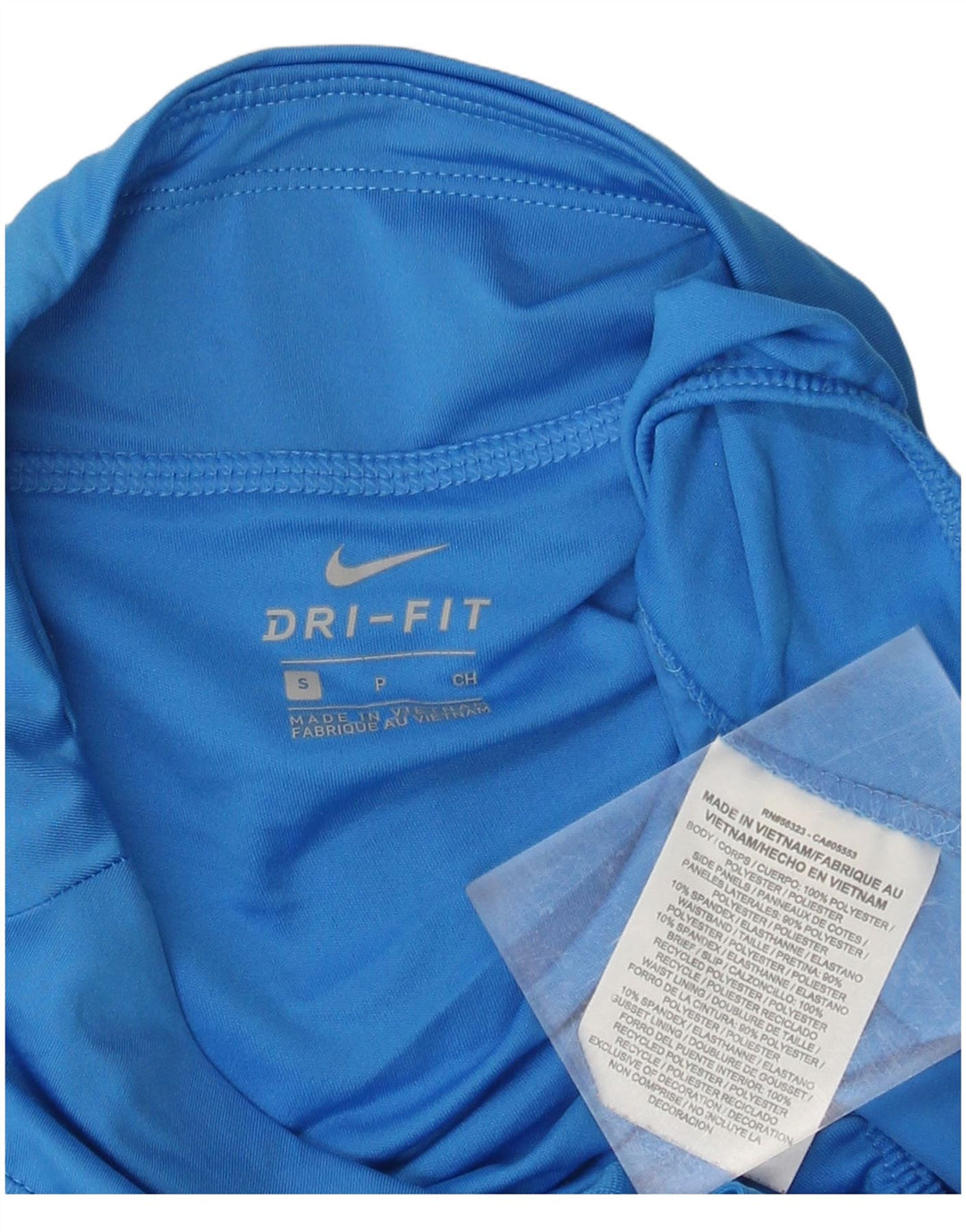 NIKE Pantalones cortos deportivos Dri Fit para mujer UK 10 Pequeño poliéster azul