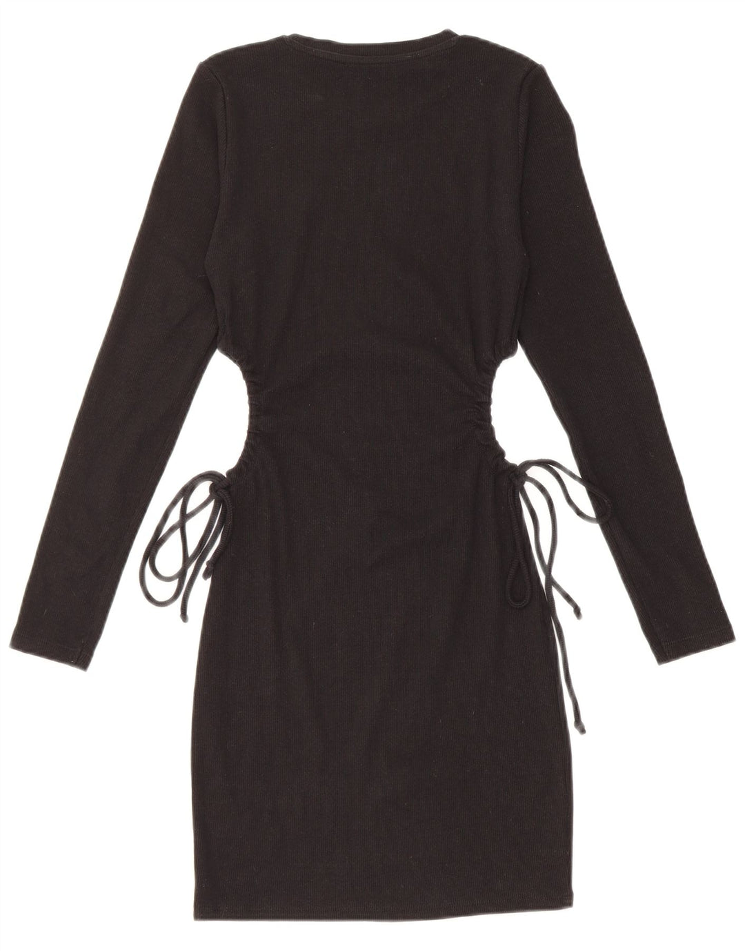 Zara Mujer Vestido Jersey Reino Unido 42 Mediano Negro
