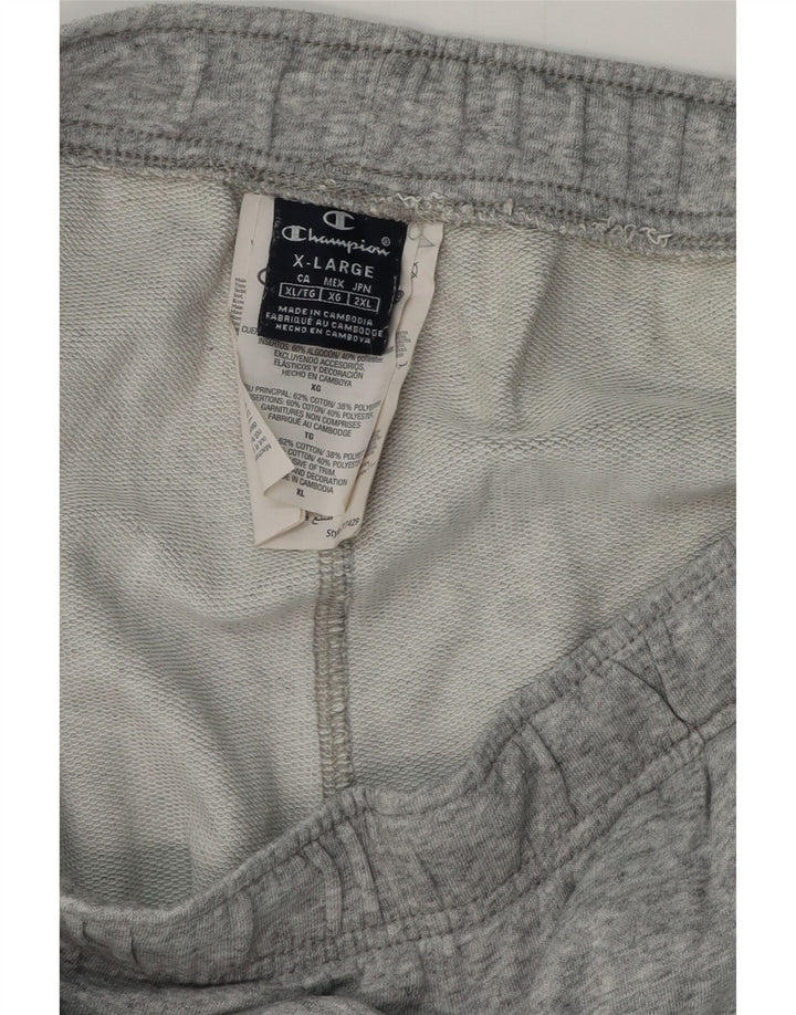 Champion Pantalones cortos deportivos gráficos para hombre XL Algodón gris