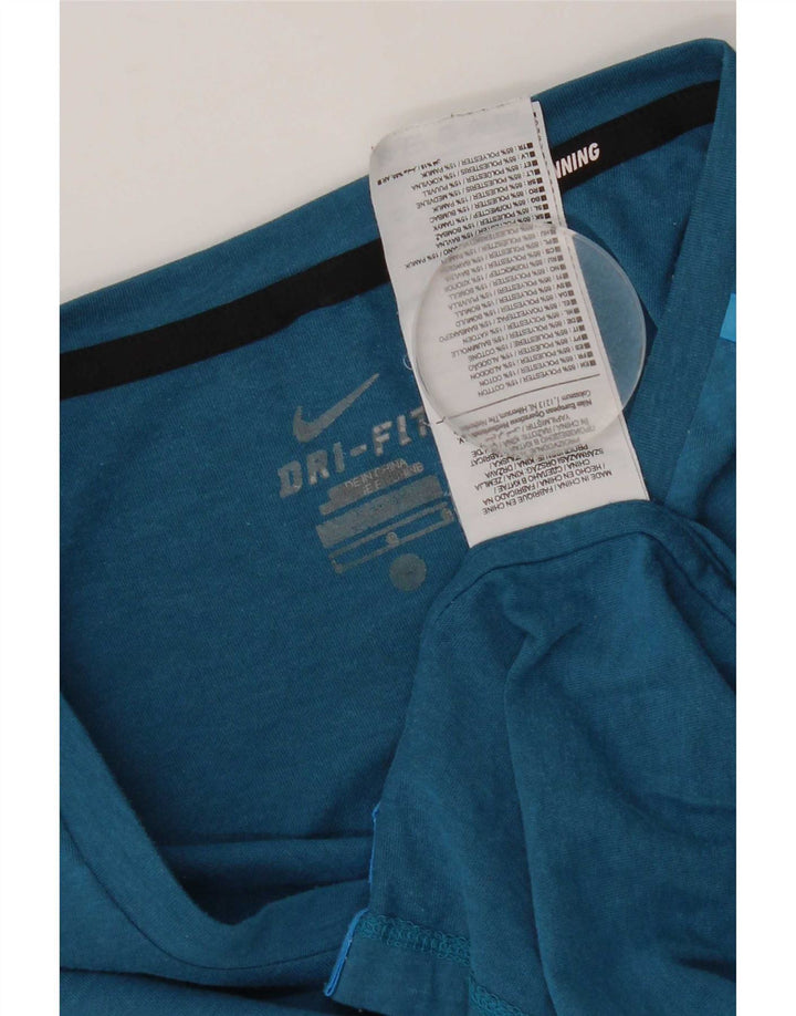 Nike - Camiseta Dri Fit para hombre, talla grande, poliéster azul