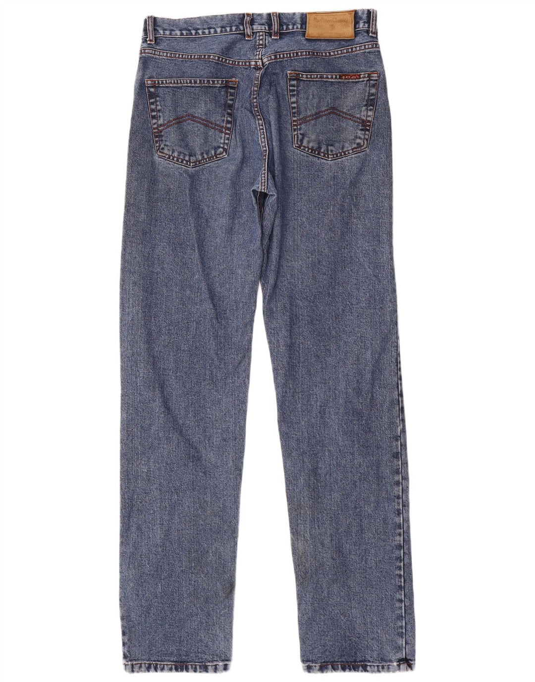 MARLBORO CLASSICS Vaqueros rectos para hombre W33 L34 Algodón azul