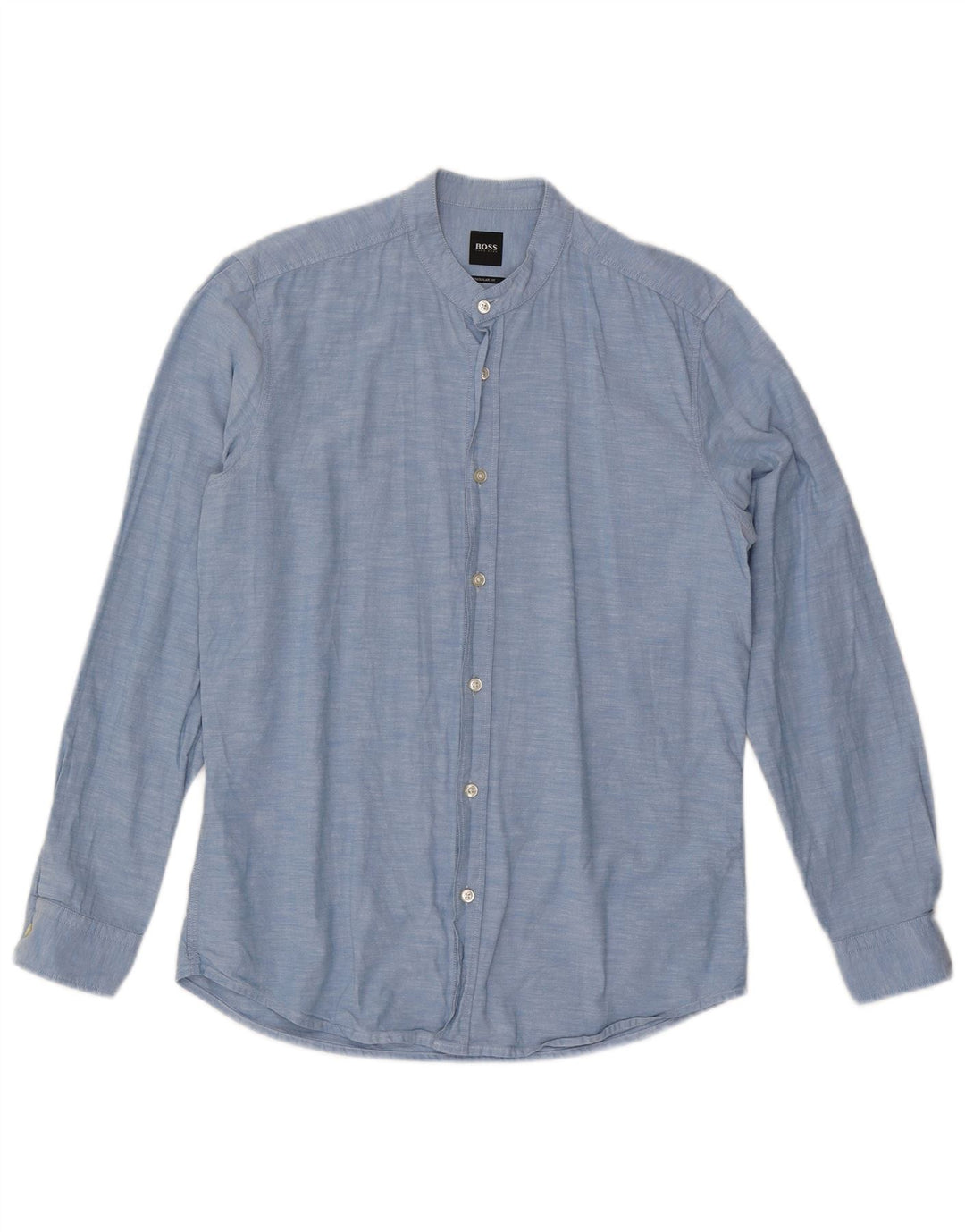 Camisa HUGO BOSS Hombre Regular Fit Algodón Azul Medio