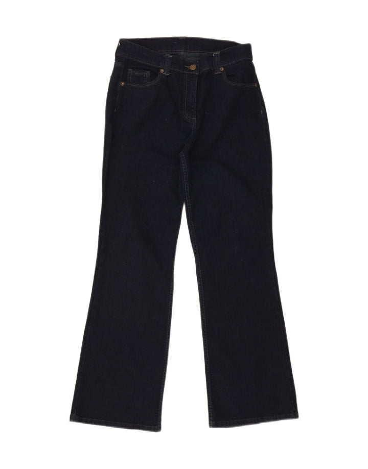 Marks & Spencer Vaqueros cortos con corte de bota para mujer UK 10 Small W27 L28 Azul marino