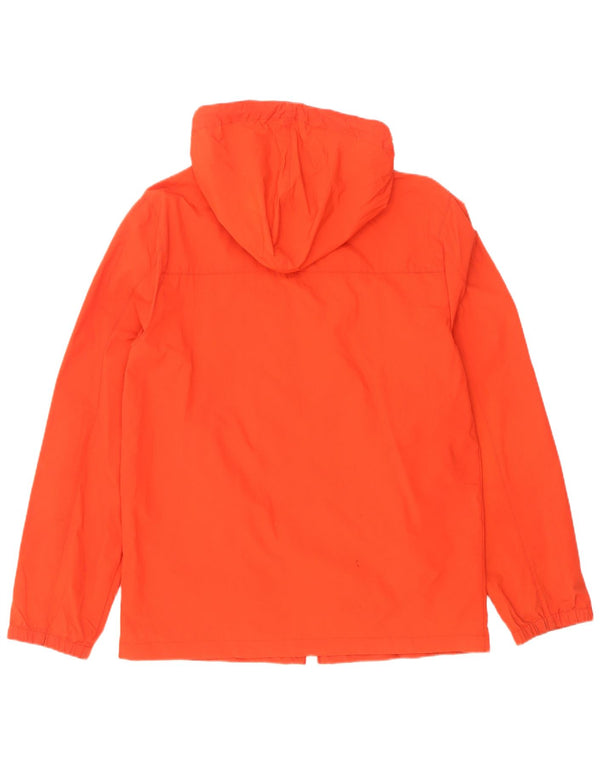 Jack Wills Chaqueta cortavientos con capucha para hombre UK 36 Small Naranja Nylon