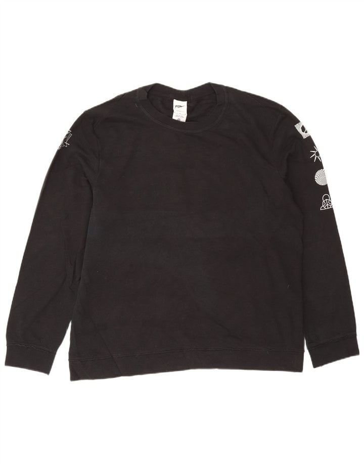 Nike Therma-Fit Graphic Sudadera tipo jersey de algodón negro mediano para hombre