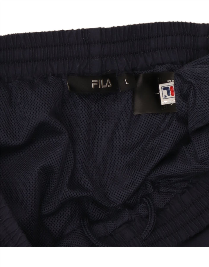 Fila Pantalón De Chándal Para Hombre Grande Azul Marino Poliéster