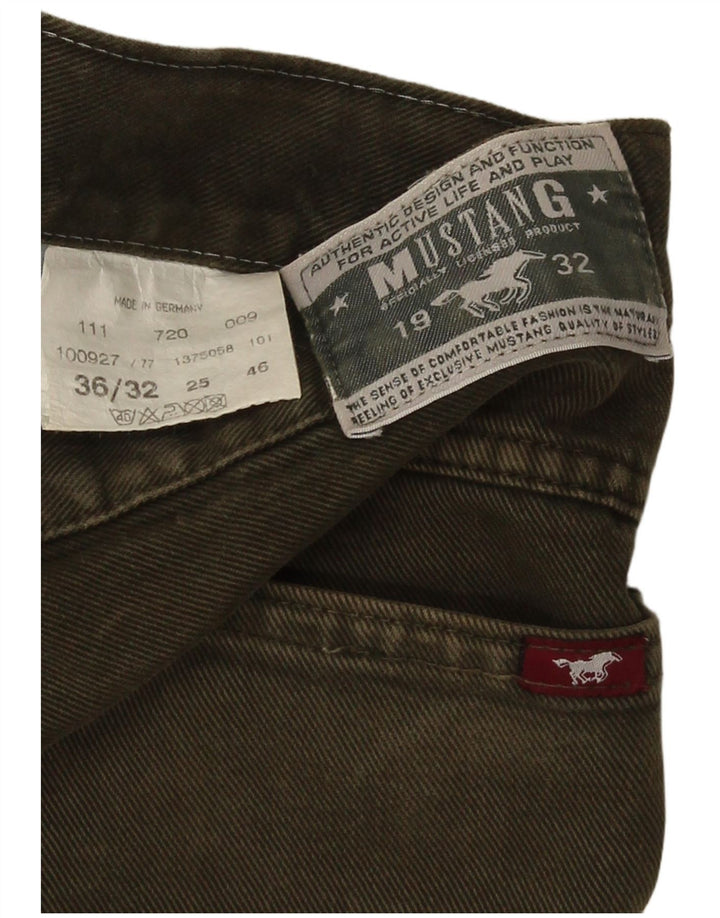 Mustang Vaqueros rectos para hombre W36 L32 Algodón verde