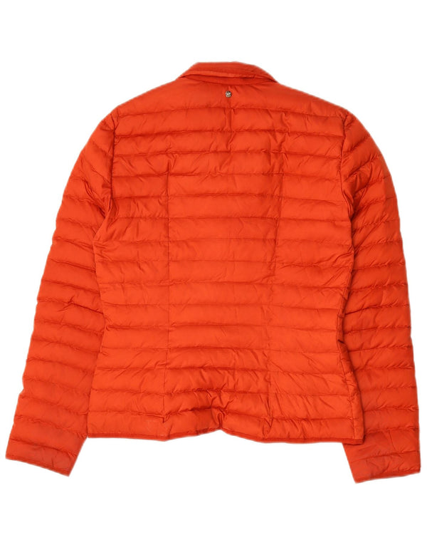 Massimo Dutti Chaqueta Acolchada Mujer UK 40 Small Naranja Poliéster