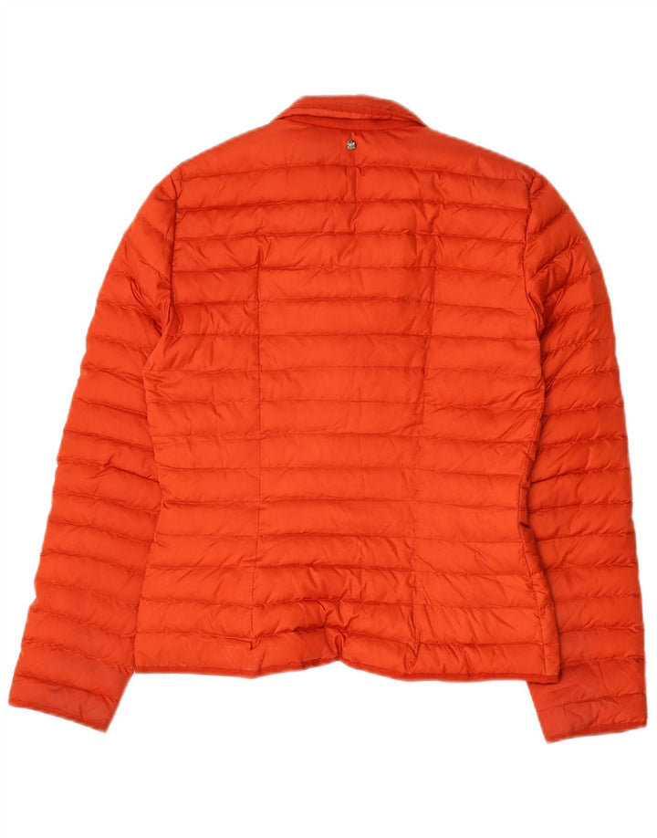 Massimo Dutti Chaqueta Acolchada Mujer UK 40 Small Naranja Poliéster