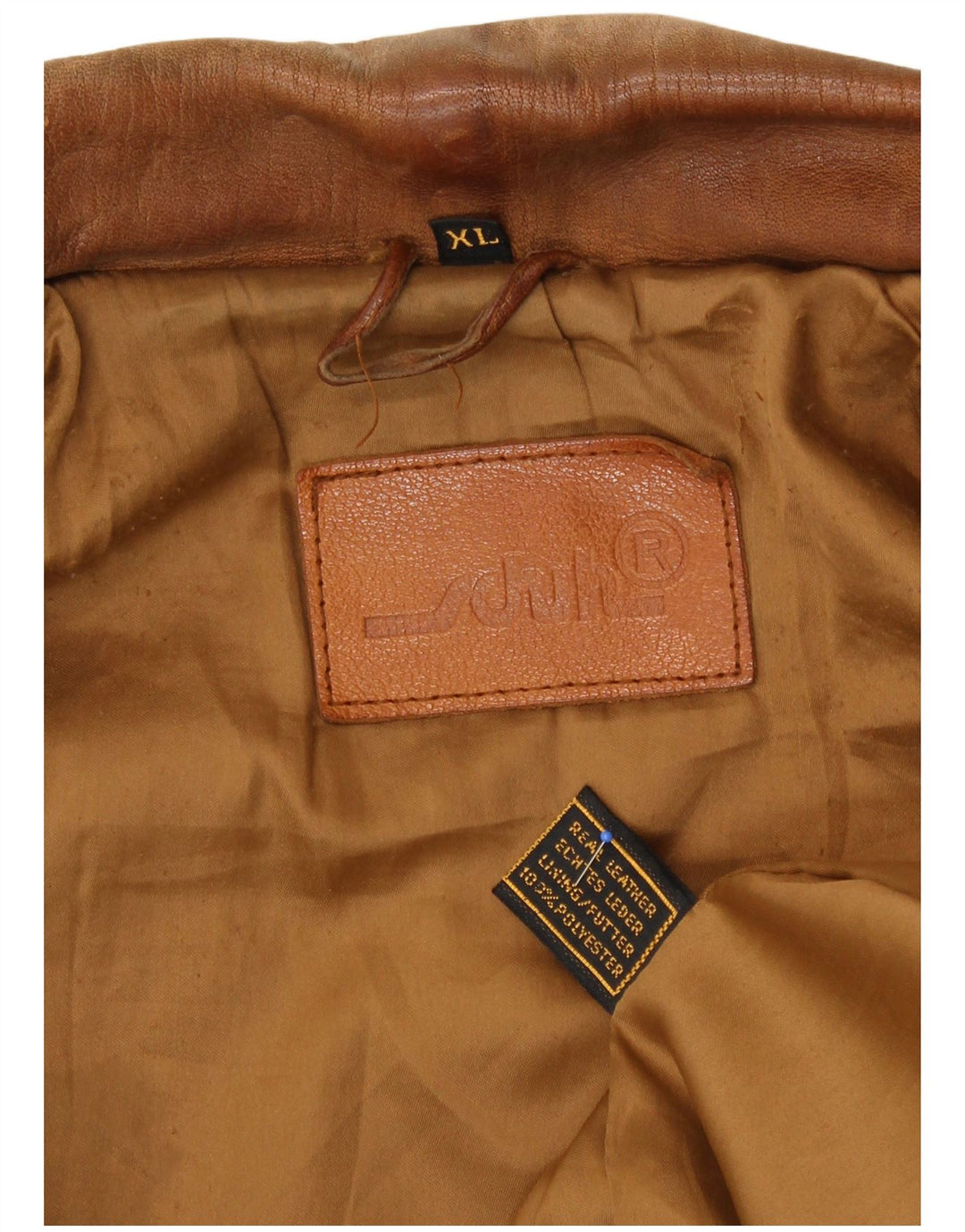 Schuh Chaqueta de cuero para hombre UK 42 XL Cuero marrón