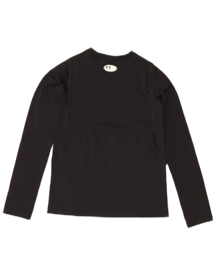 Under Armour Camiseta Heat Gear Manga Larga para Niños 9-10 Años Mediano Negro