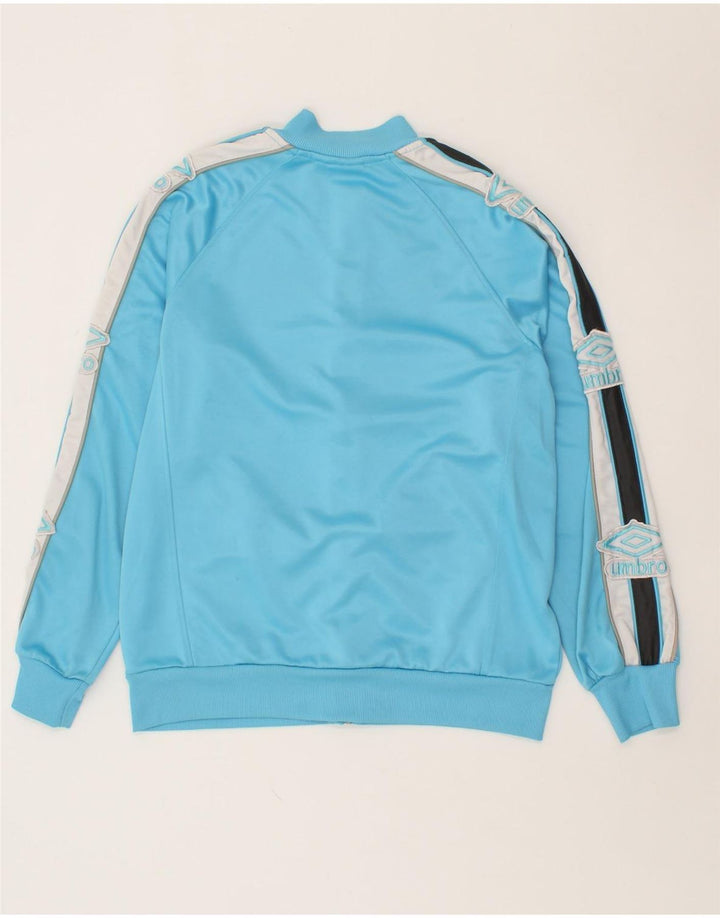 UMBRO Womens Graphic Tracksuit Top Jacket UK 16 Large Blue Polyester Vintage Umbro and Second-Hand Umbro from Messina Hembry 