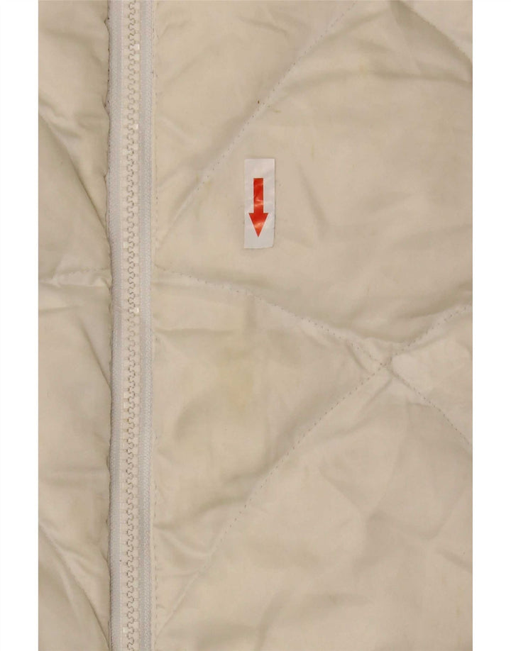 The North Face Chaqueta acolchada para mujer UK 46 Large Off White Nylon