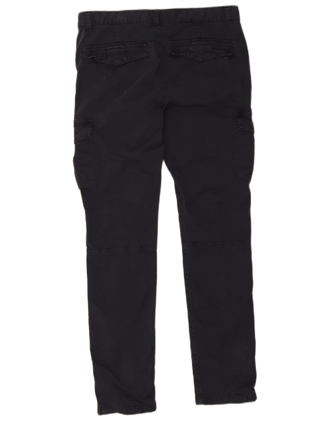 Superdry Pantalones cargo ajustados para mujer UK 12 Medium W32 L30 Azul marino Algodón