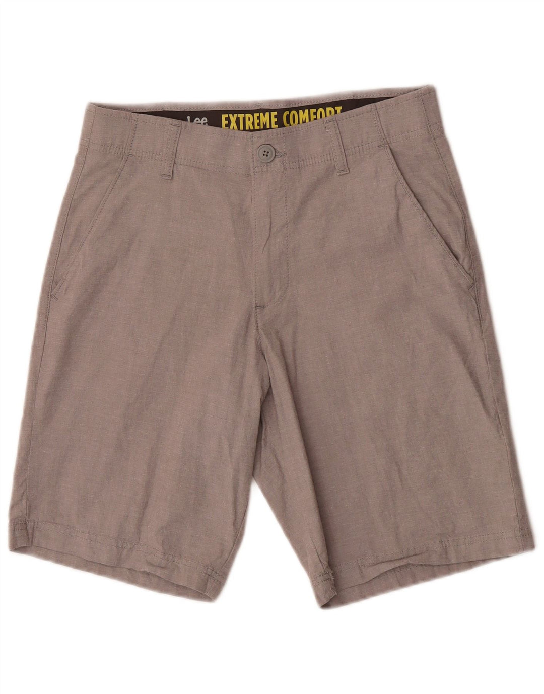 Pantalones cortos chinos Lee para hombre W30 de algodón gris medio