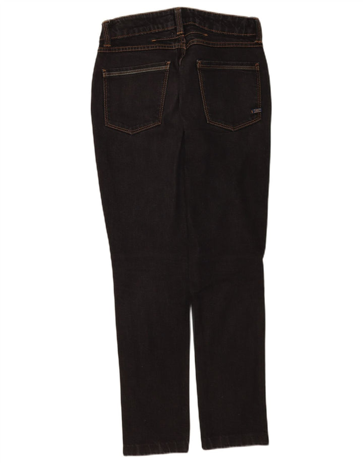 Vaqueros Massimo Dutti Mujer Slim W27 L28 Negro Algodón