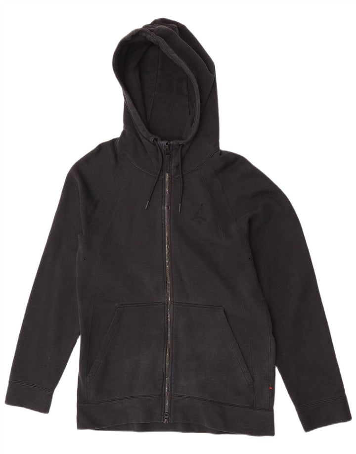 Jordan - Sudadera con capucha y cremallera para hombre, talla mediana, color negro