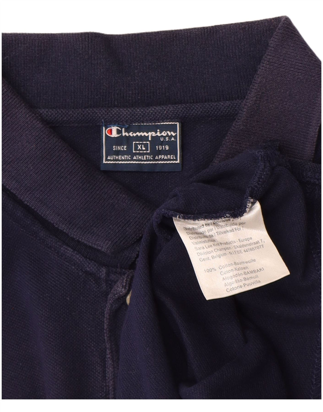 Champion Polo Hombre XL Azul Marino Algodón