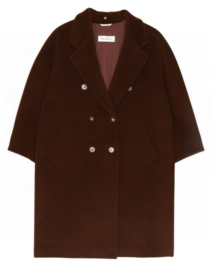 Max Mara Abrigo extragrande con doble botonadura para mujer Reino Unido 44 Grande Marrón