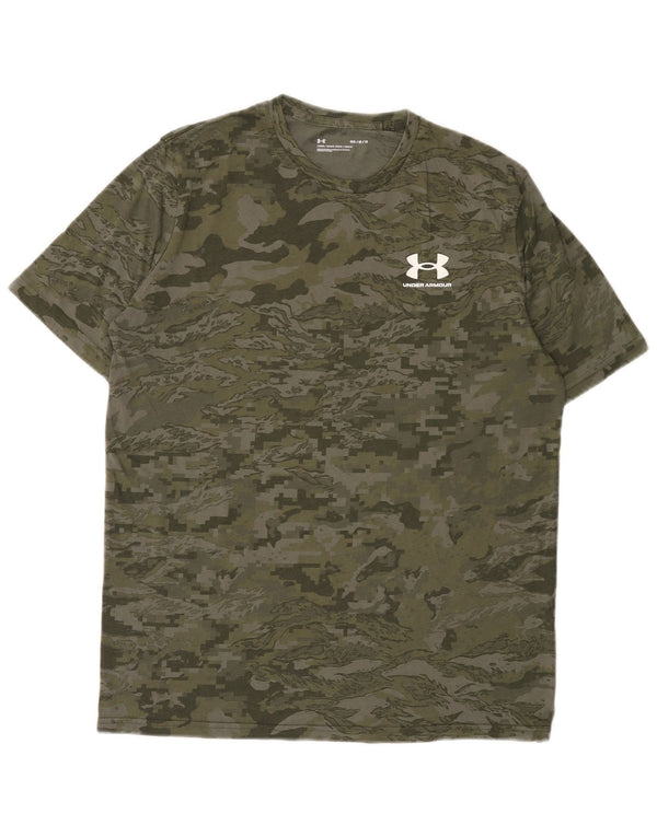 Camiseta Under Armour Hombre Top Medium Verde Camuflaje