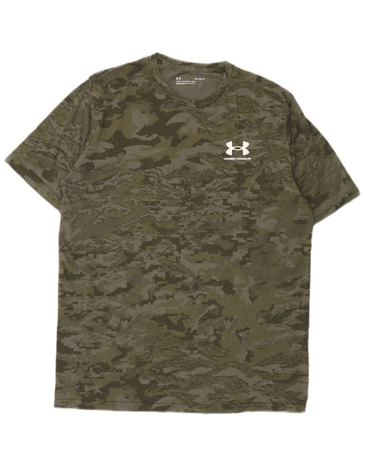 Camiseta Under Armour Hombre Top Medium Verde Camuflaje