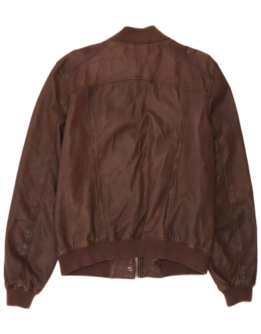 Vintage hombres chaqueta de cuero Reino Unido 40 marrón grande