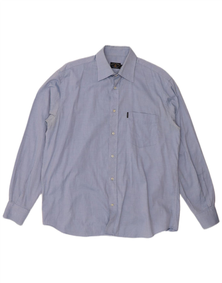 AMERIGO VESPUCCI Camisa Hombre Talla 42 Grande Azul