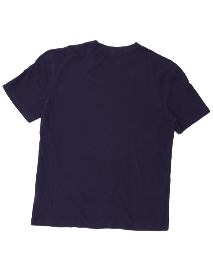 Fila - Camiseta gráfica para hombre, talla grande, algodón azul marino