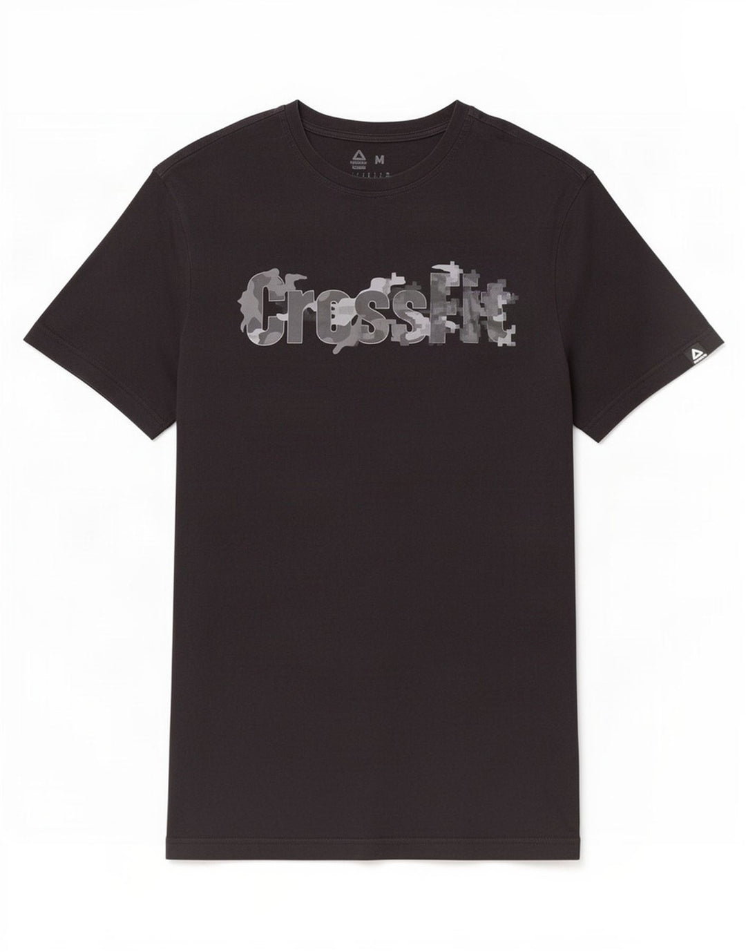 Reebok Camiseta gráfica para hombre Top Medium Black Cotton