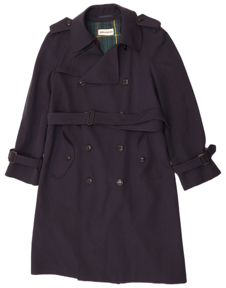 Sangiorgio Gabardina para hombre UK 38 Azul marino mediano