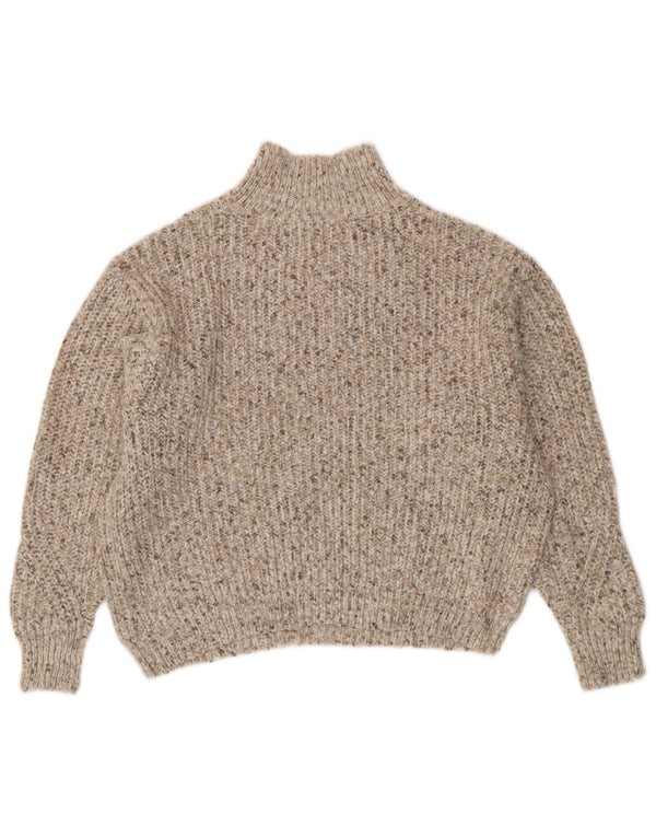 Marks & Spencer Suéter con Cuello Alto para Mujer UK 44 Medium Beige