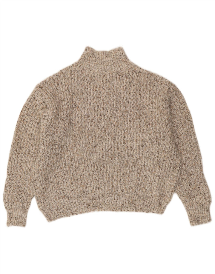 Marks & Spencer Suéter con Cuello Alto para Mujer UK 44 Medium Beige