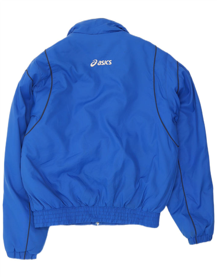 Asics - Chaqueta de chándal para hombre, nailon azul grande