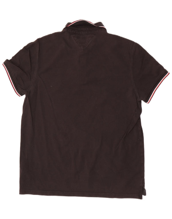 Tommy Hilfiger Polo Slim Fit para Hombre XL Algodón Negro