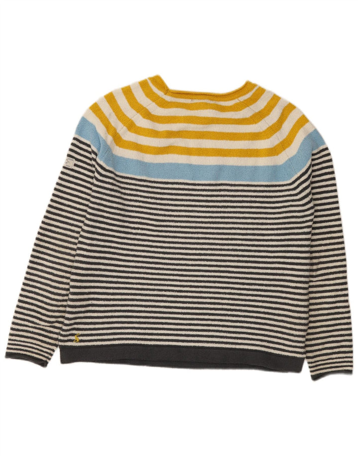Joules Suéter tipo jersey para mujer con cuello barco Reino Unido 12 Mediano Rayas multicolores