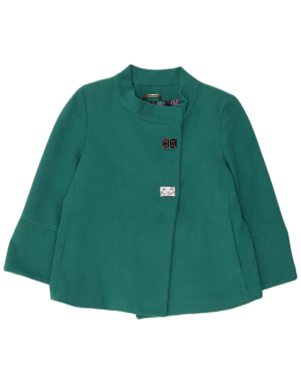 Chaqueta Bomber Roccobarocco Mujer Manga 3/4 IT 44 Poliéster Verde Medio