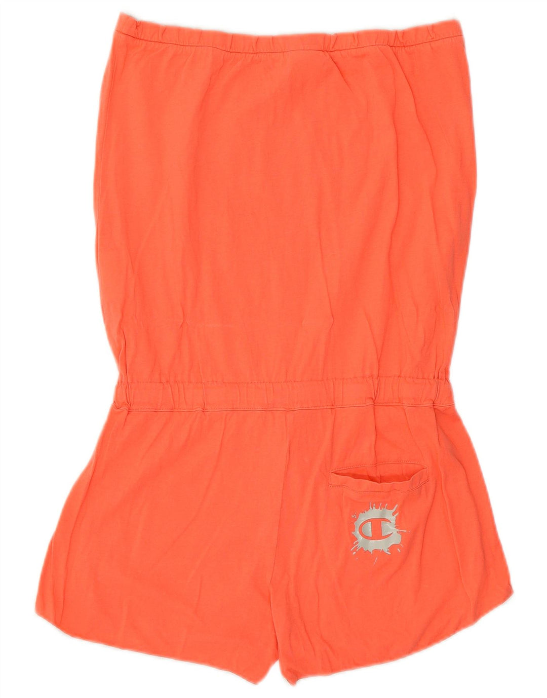 Champion Mono Corto con Hombros Descubiertos y Gráfico para Mujer UK 40 Mediano Naranja