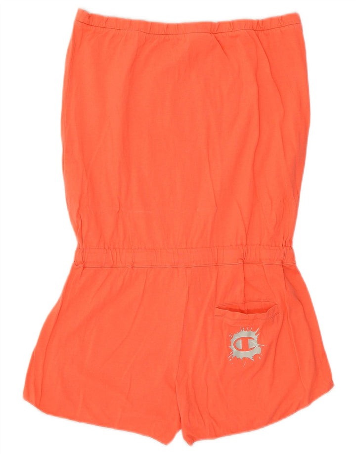 Champion Mono Corto con Hombros Descubiertos y Gráfico para Mujer UK 40 Mediano Naranja