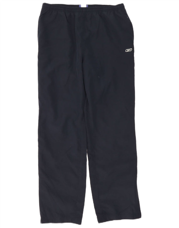 Reebok - Pantalones de chándal para mujer, talla 40, talla grande, poliéster, color azul marino