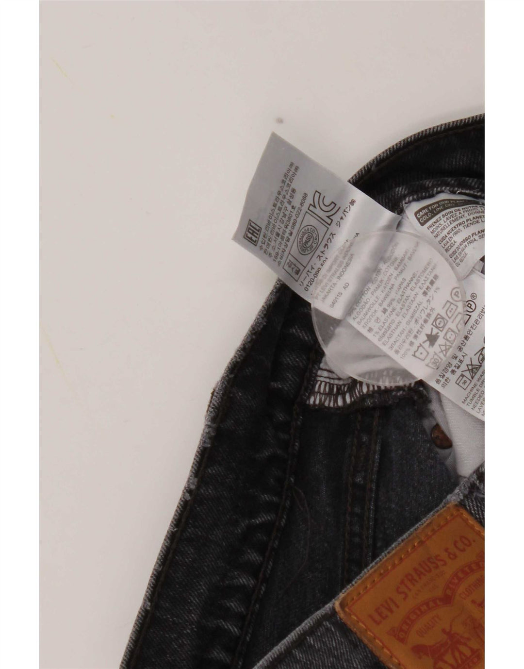 Levi's Vaqueros Rectos Mujer W27 L26 Algodón Gris