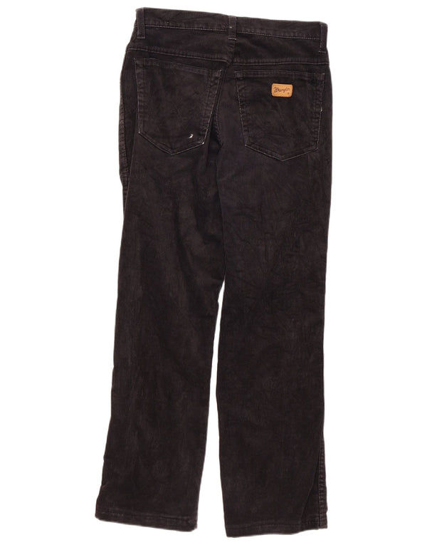 Wrangler Pantalones De Pana Recto Texas Mujer W30 L27 Algodón Negro