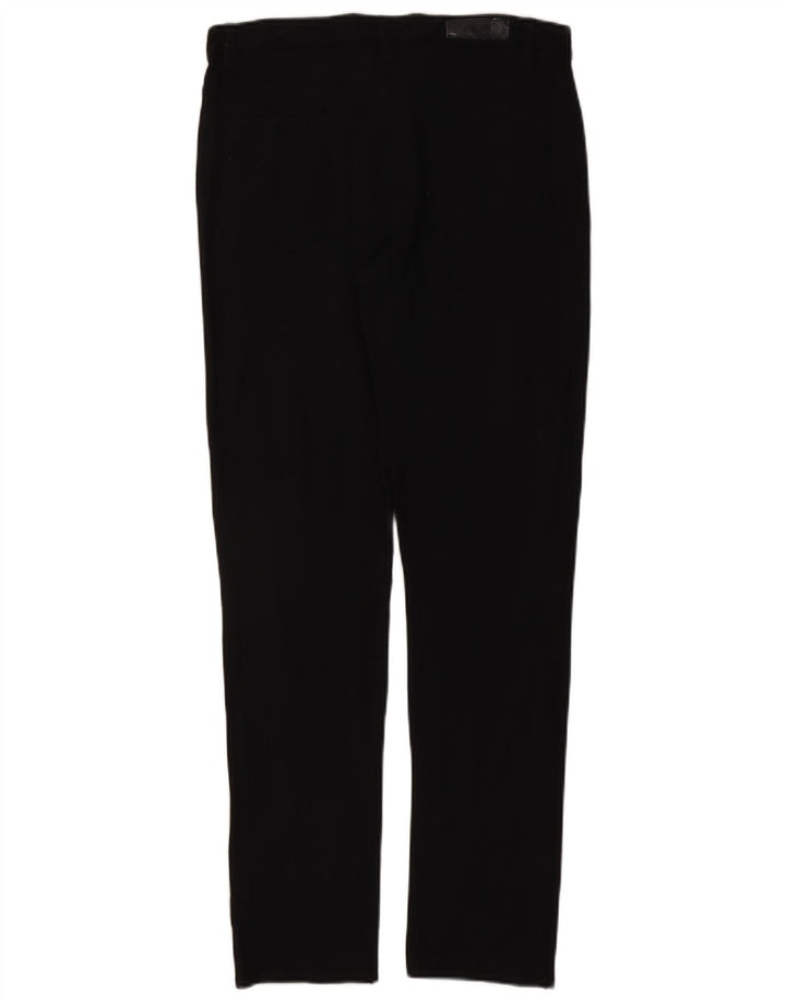 CALVIN KLEIN Pantalones casuales delgados para mujer US 12 Grande W30 L31 Rayón negro