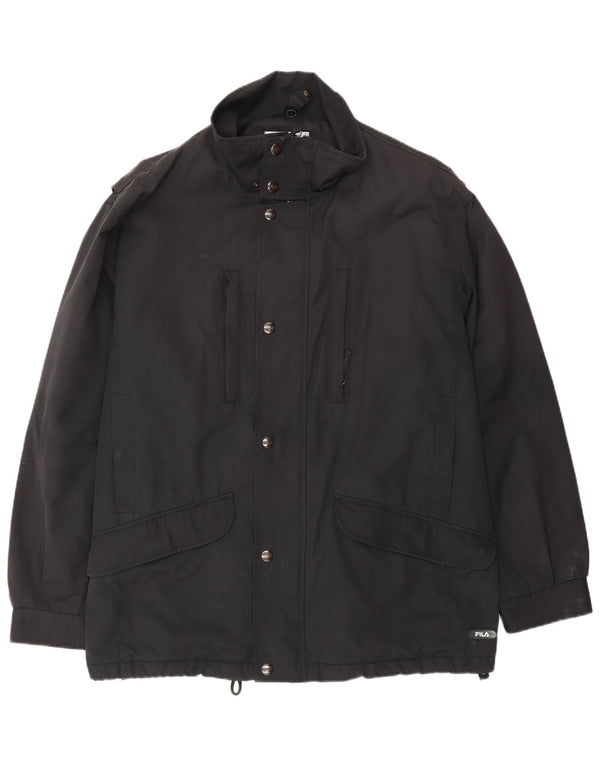 Fila Chaqueta cortavientos para hombre IT 50 Grande Poliéster negro