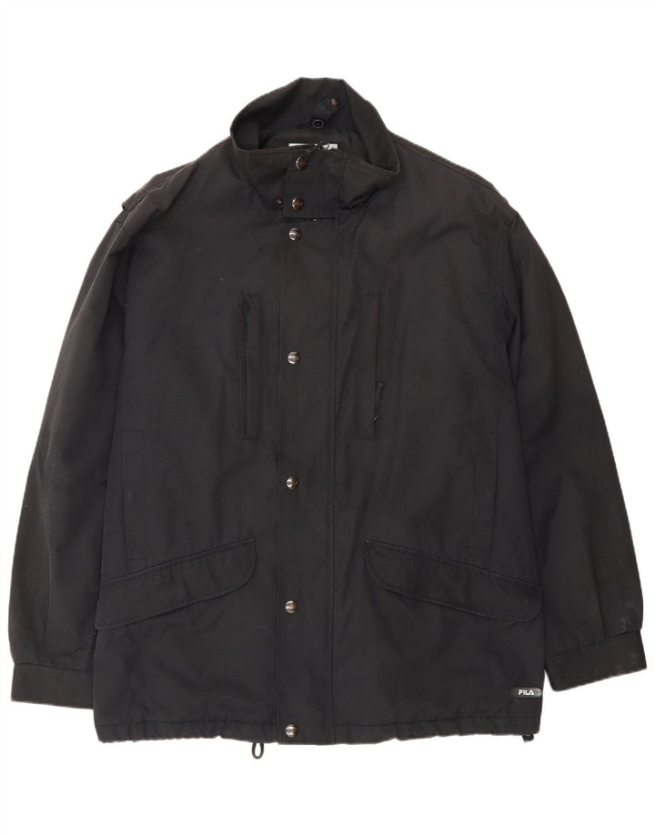 Fila Chaqueta cortavientos para hombre IT 50 Grande Poliéster negro