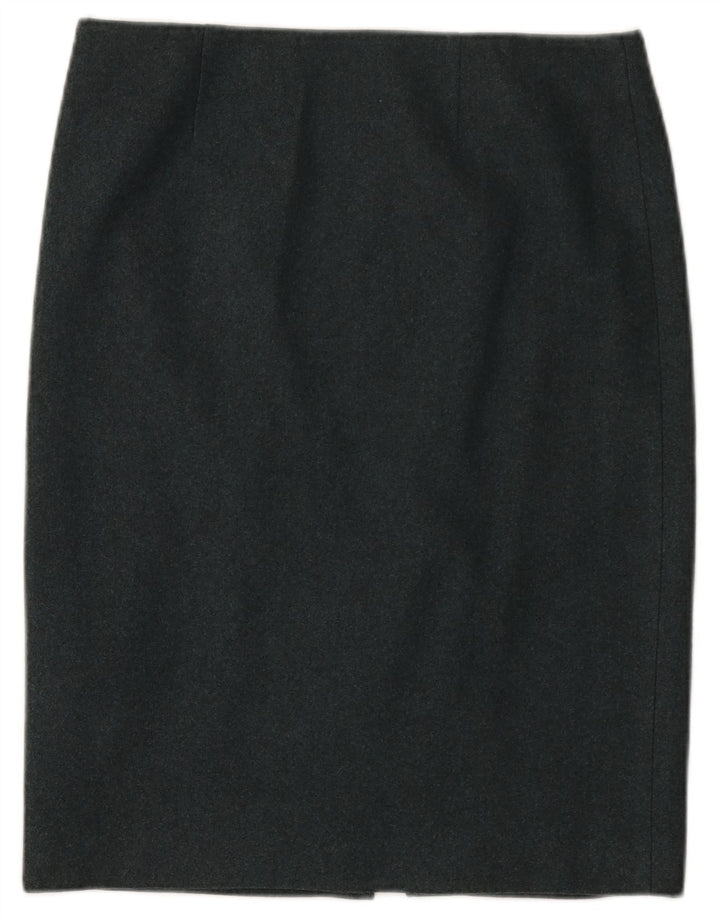Falda lápiz para mujer Calvin Klein US 8 Medium W32 Lana moteada azul