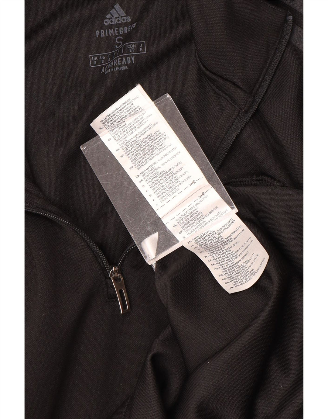 ADIDAS Hombre Aeroready Zip Neck Jersey Chándal Top Pequeño Negro