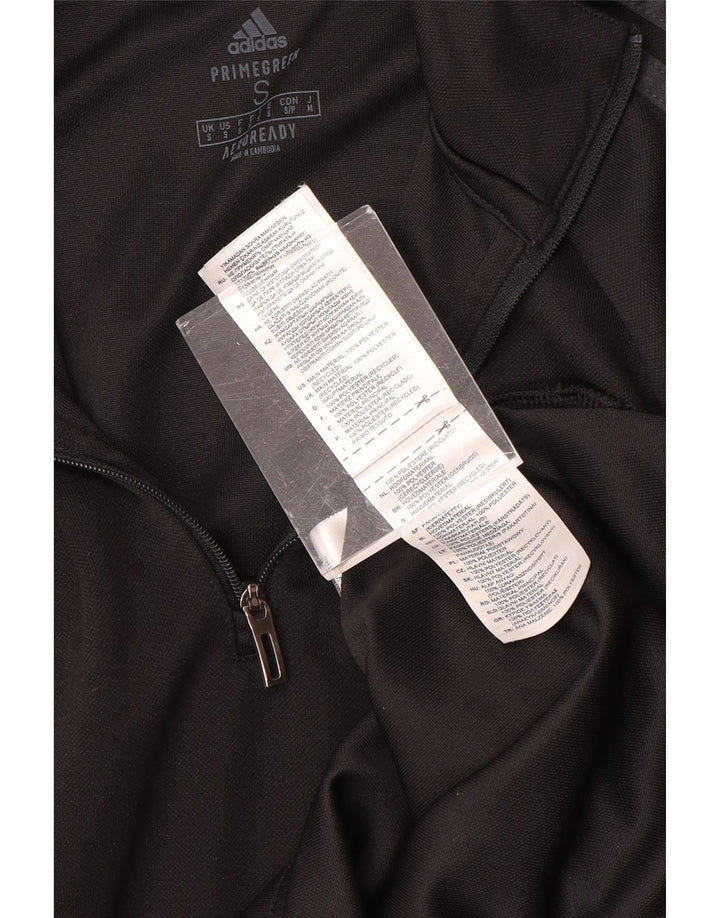 ADIDAS Hombre Aeroready Zip Neck Jersey Chándal Top Pequeño Negro