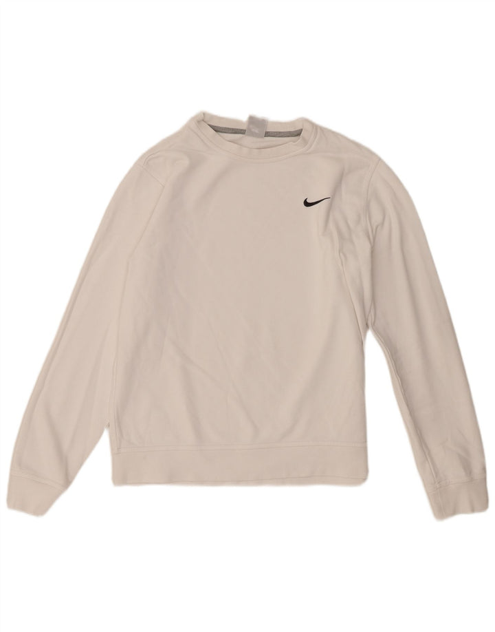 Nike - Sudadera para mujer, talla 40, talla grande, algodón blanco