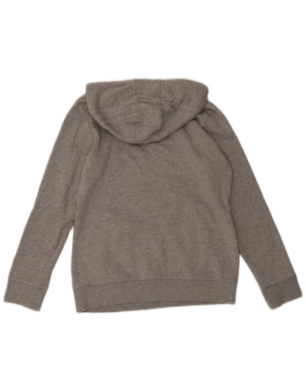 Adidas Sudadera con capucha gráfica para mujer Reino Unido 12/14 Algodón gris medio