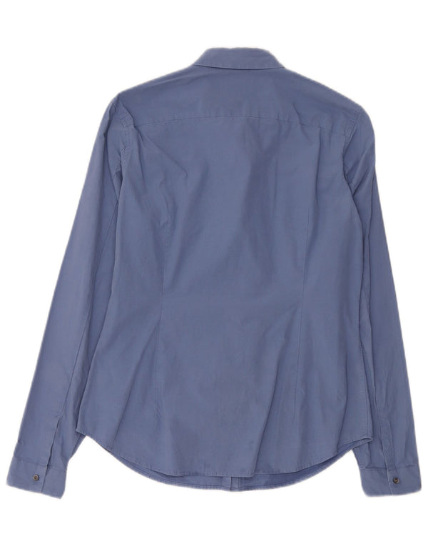 Timberland Camisa Slim Fit para Mujer Reino Unido 44 Grande Azul